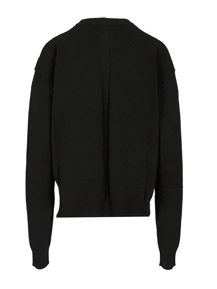 Rick Owens Cashmere And Wool Sweater Knitwear - Black | 647504cc8e6908511c771cad522967cef6e82683