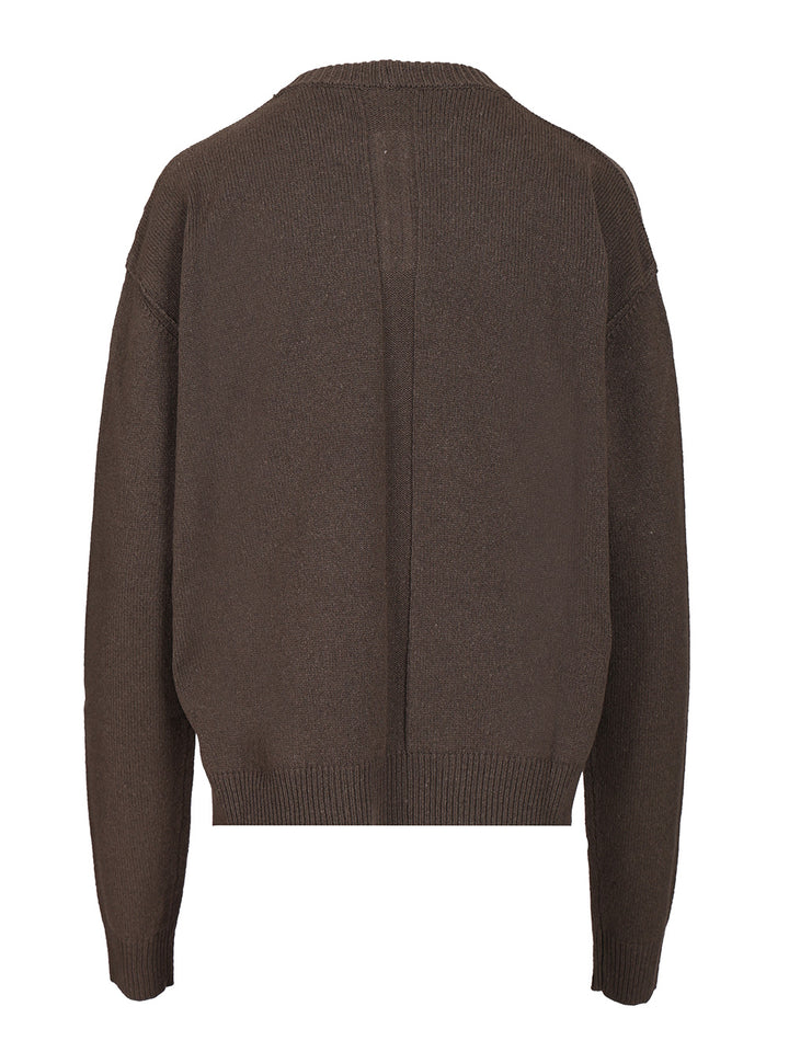Rick Owens Cashmere And Wool Sweater Knitwear - Brown | 735f2c0891a899158b16516242fa088ac0c9cf37