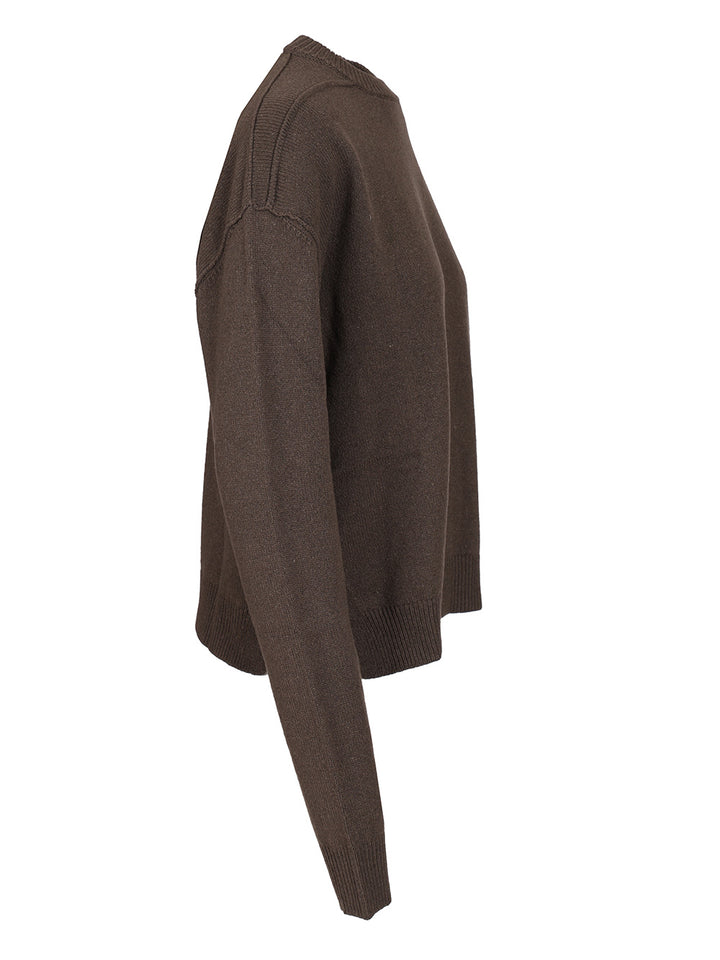 Rick Owens Cashmere And Wool Sweater Knitwear - Brown | 4369b09961259bf927d9bca922525b26c288253a