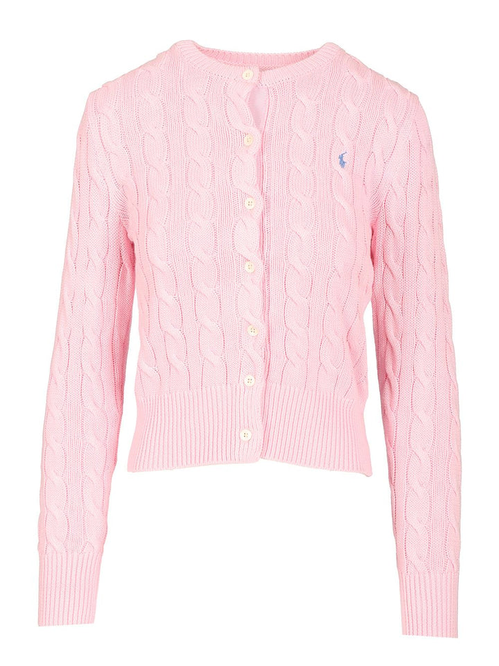 Polo Ralph Lauren Cable Knit Cardigan Knitwear - Rose | 9cb38c89bc1ec72c3de3d244f4408be80c58a71a