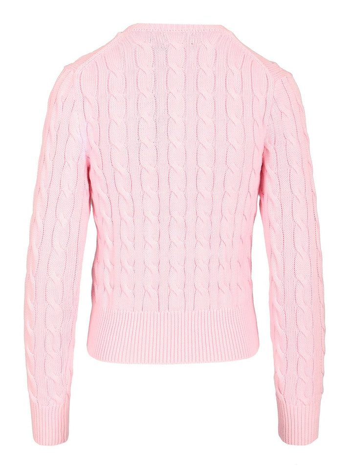 Polo Ralph Lauren Cable Knit Cardigan Knitwear - Rose | 8ff35223c06762aa47f3c3514117f11f7783330d