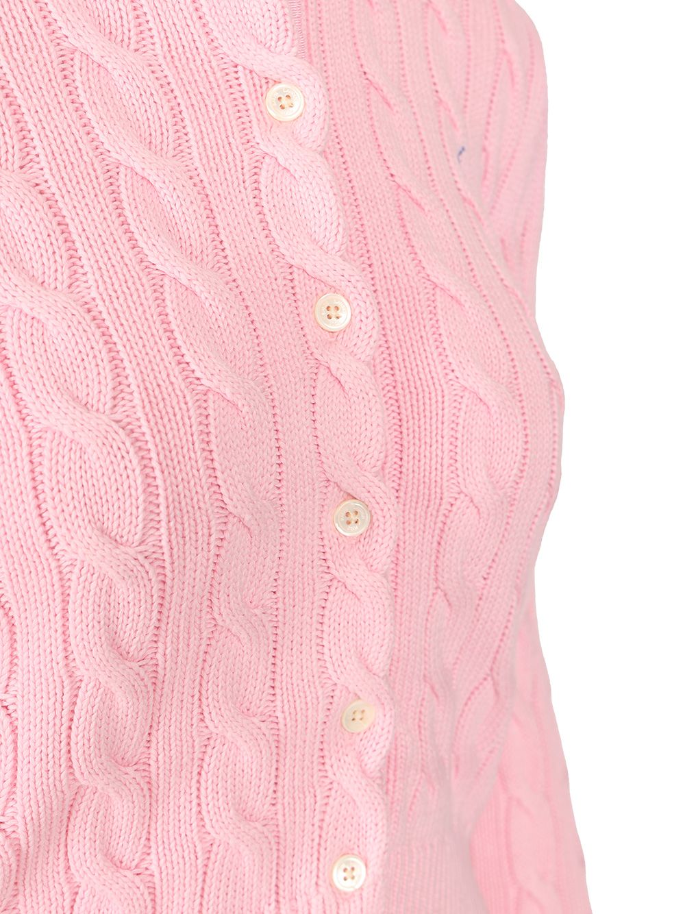 Polo Ralph Lauren Cable Knit Cardigan Knitwear - Rose | 67059b38a1c8f4b1f0e786df92c5212b00cc148d