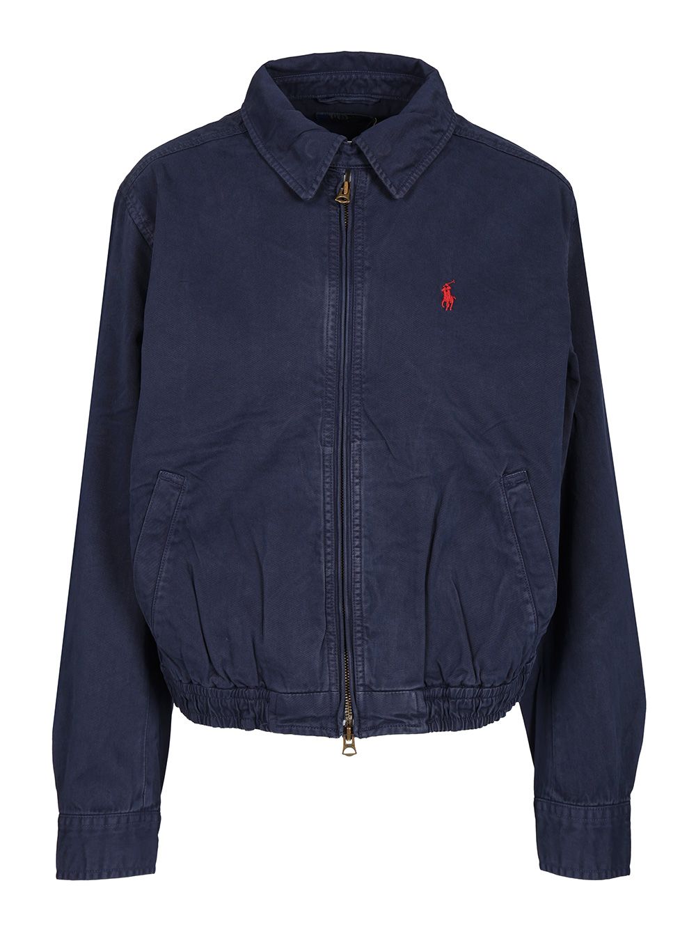 Polo Ralph Lauren Cotton Twill Bomber Jacket Jackets - Blue | 31dad28b98aea460532ab22c468eab2a52ec5633
