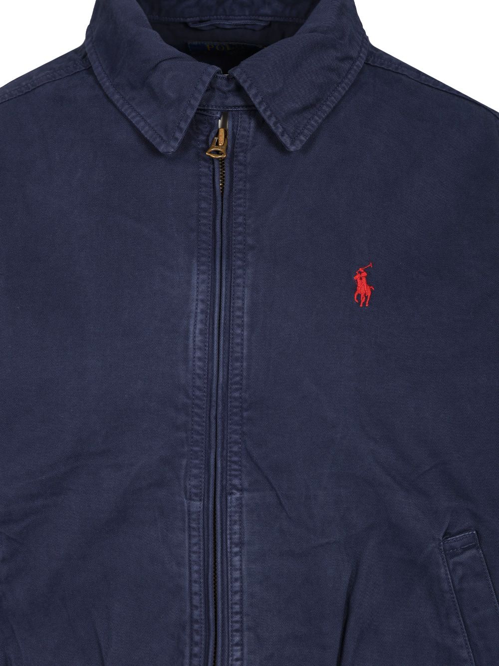 Polo Ralph Lauren Cotton Twill Bomber Jacket Jackets - Blue | 889238f96685ceb548894edadc62e31e29c471ec