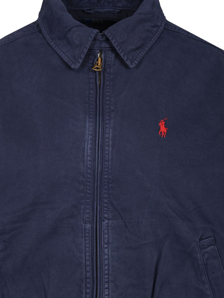 Polo Ralph Lauren Cotton Twill Bomber Jacket Jackets - Blue | 889238f96685ceb548894edadc62e31e29c471ec