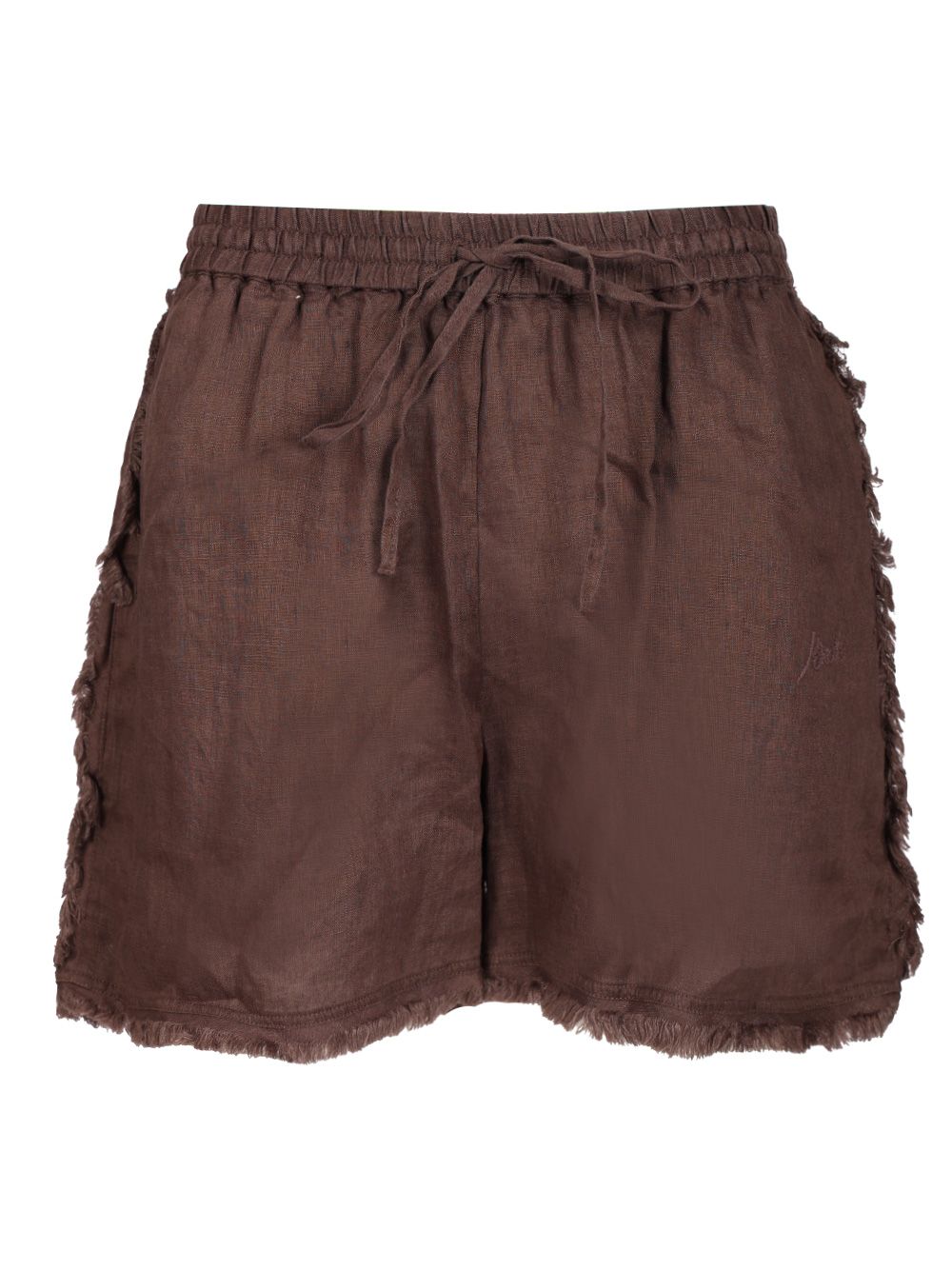 P.A.R.O.S.H. Shorts Beach25 Lino Trousers - Brown | 44ce0bebe209fd74ca9e3313933bb6e09e6b9b04