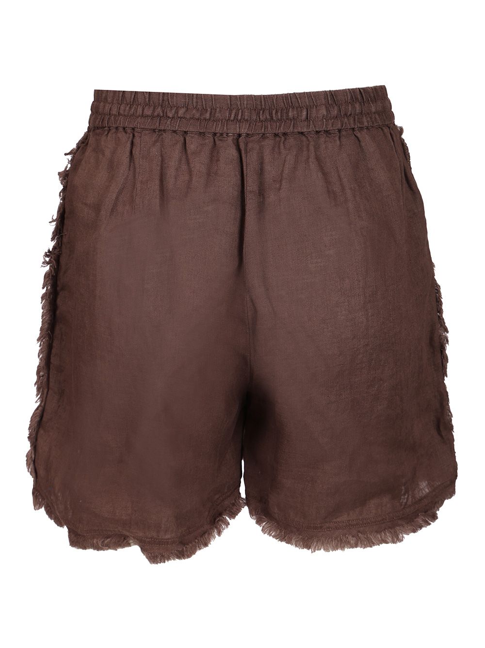P.A.R.O.S.H. Shorts Beach25 Lino Trousers - Brown | 8aff906e688594c038d8dcb4c10b5a7d5edc8a33