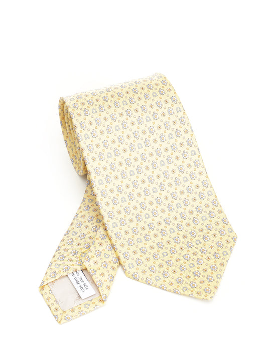 Turtle Print Silk Tie Ties And Bow Ties Yellow