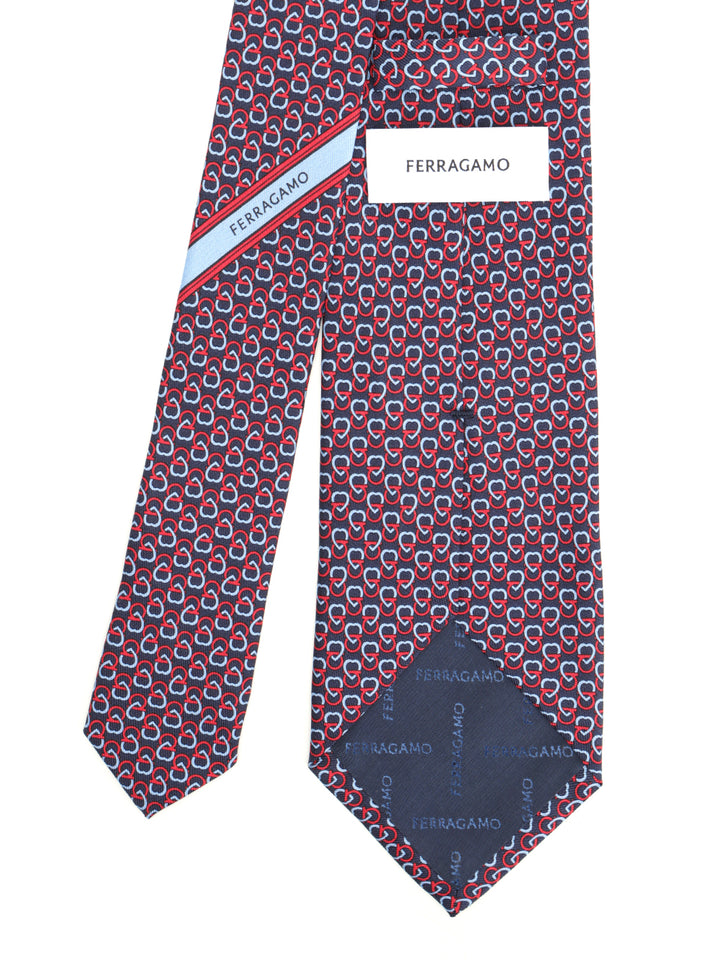 Ferragamo Heart Print Silk Tie Ties And Bow Ties - Blue | b6cfeb40d2206af0f25c00131c89c754ac2b00ed
