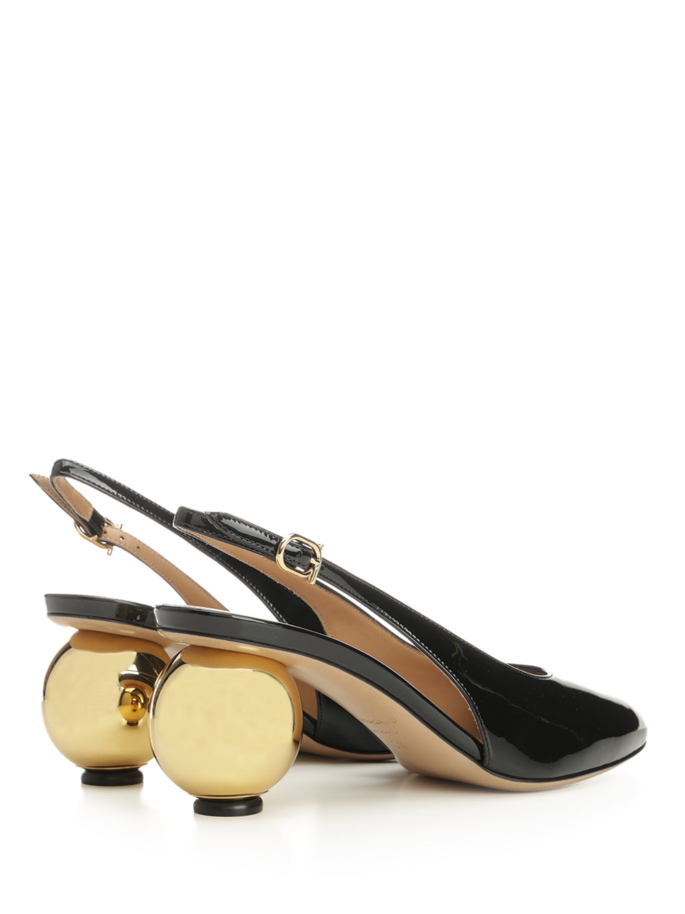 Ferragamo Patent Leather Slingback Scarpe basse - Black | 396aad7629ea2673a0667533804ad9cadb32cb63