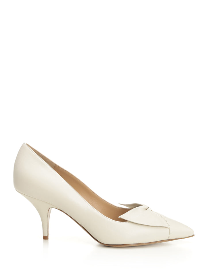 Ferragamo Bow Pump Pumps - White | 41066f73c02c845da710ab3bb587f9511f936977