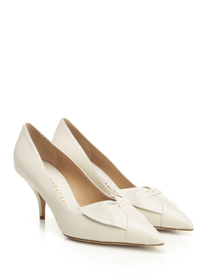 Ferragamo Bow Pump Pumps - White | d2610a526c686d70e2ba0eeac3045c5db42981c4