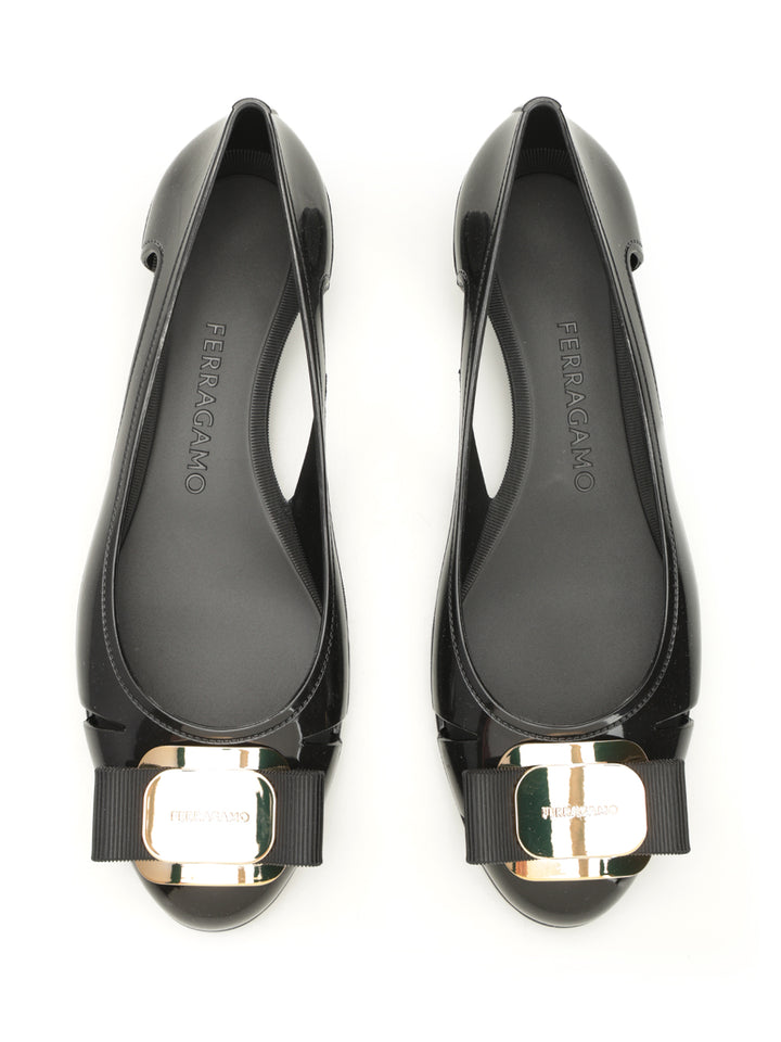 Ferragamo Pvc Ballerina Scarpe basse - Black | 2dcb6a8f865b9ba69d6c833e371f523e97272098