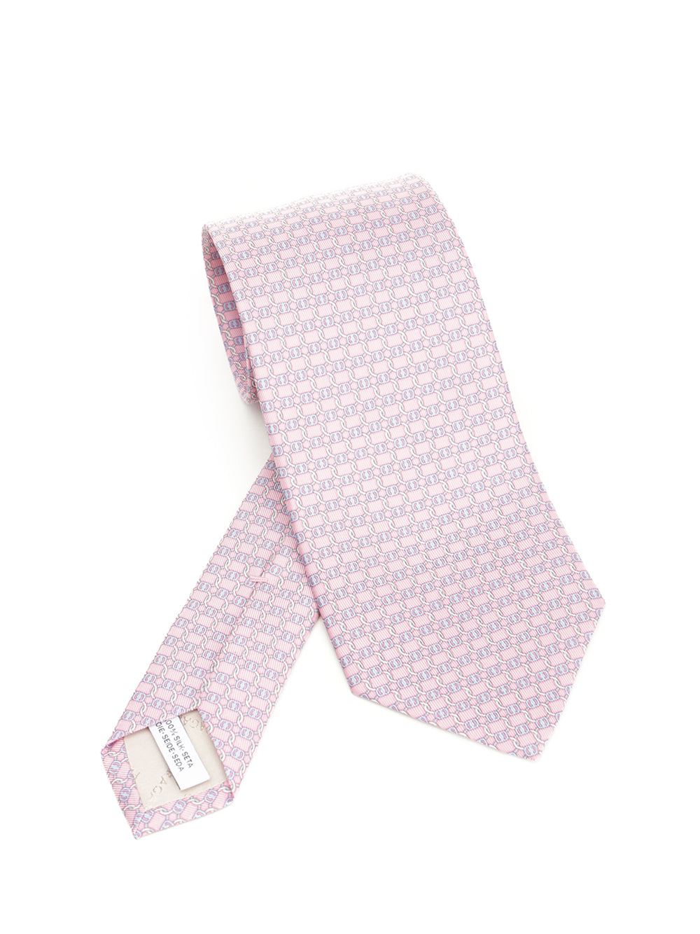 Ferragamo Vara Print Silk Tie Ties And Bow Ties - Rose | 314f14b1c5e8f6c101f6767b19cb28f81e521f8d