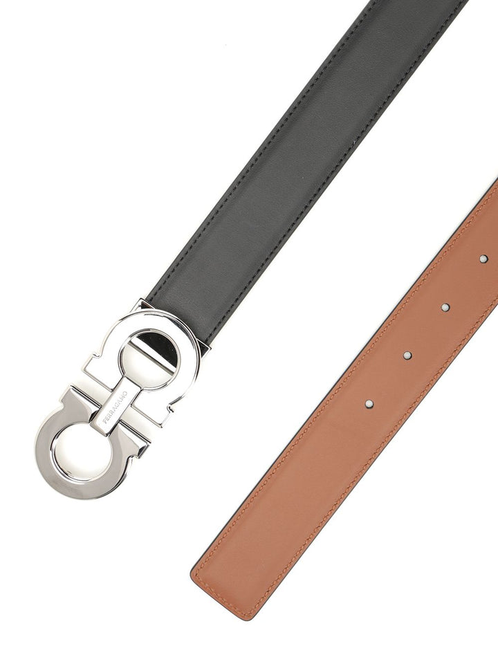 Ferragamo Gancino Reversible Belt Belts - Black | c658c400d286a494febaf1258fb52a4d9414534f