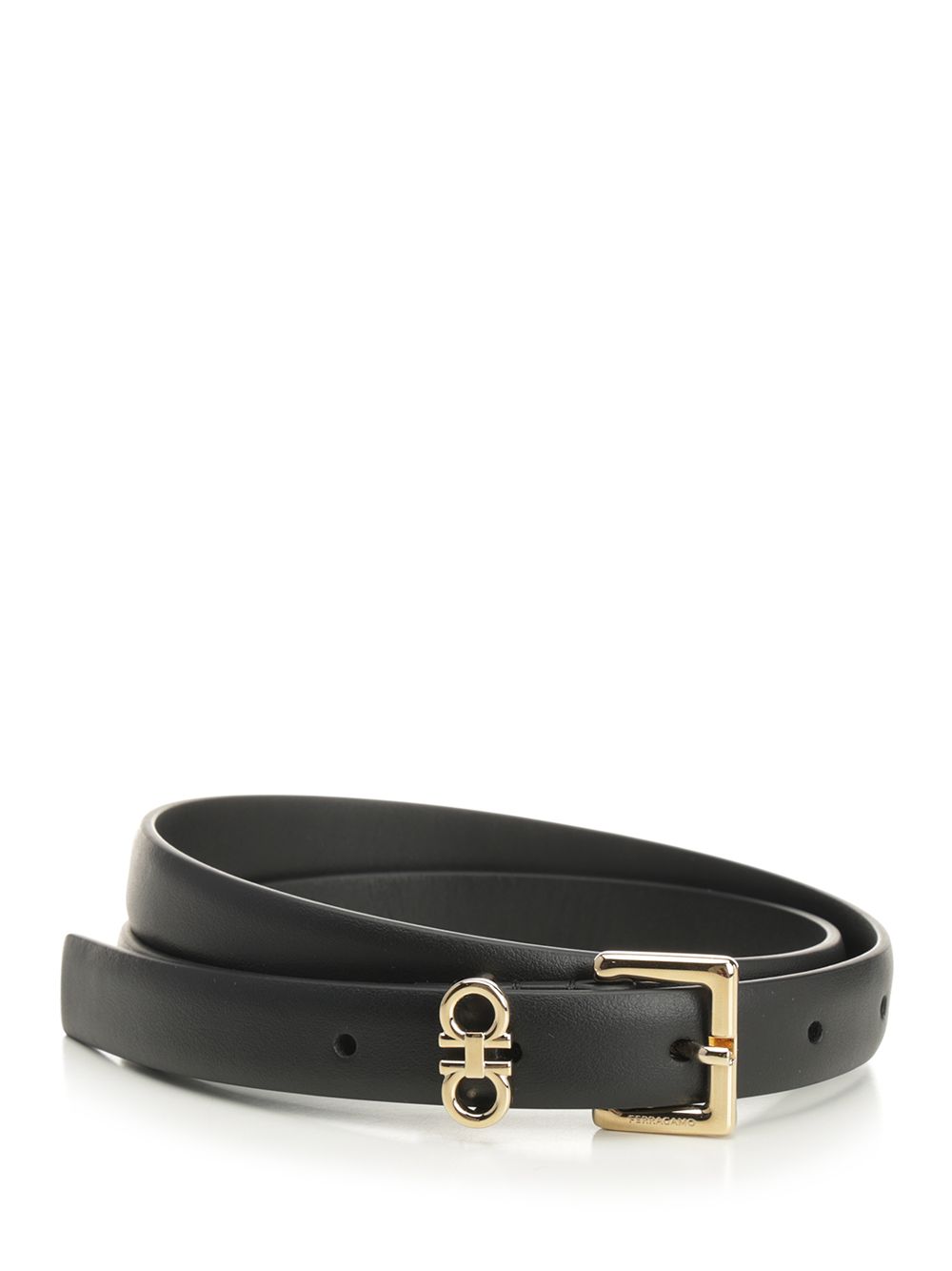 Ferragamo Double Gancini Fixed Belt Belts - Black | 0df69b64d288cf940e7a90b0b62603dd6f96917e