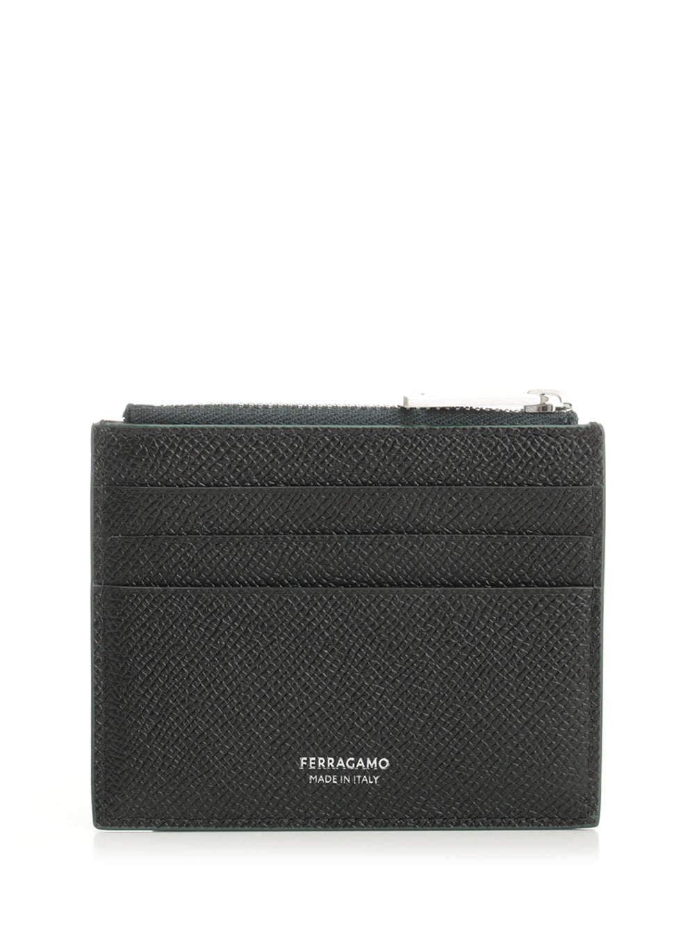 Ferragamo Card Holder With Zip Wallets - Green | 2c906e4daa9fae7cde0ce98f5667e8282a2d3852