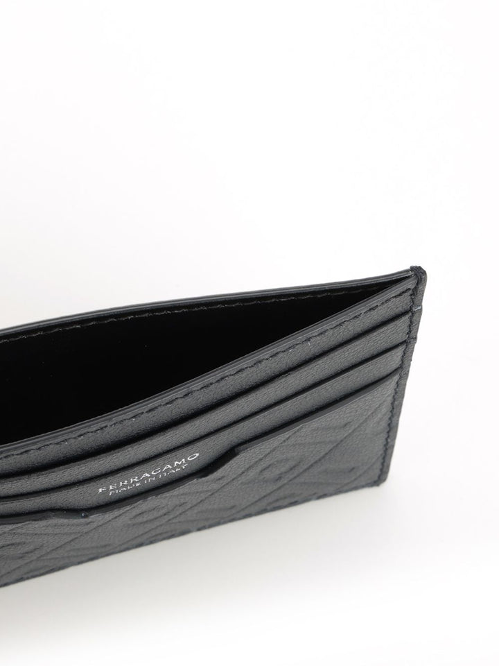 Ferragamo Leather Card Holder Wallets - Blue | 57f50c82c390d7e5ac7817c307eb0bcf4d42bfc5
