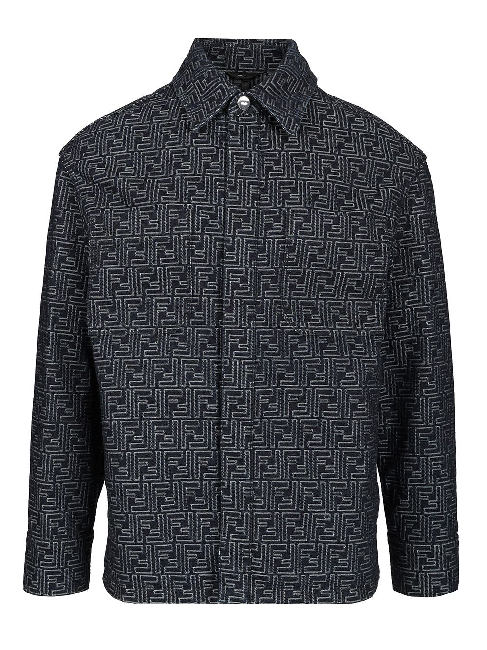 Fendi Selleria White Jeans Jacket Jackets - Blue | ba178614e70f18a8d71af28fcae27e6995441f02