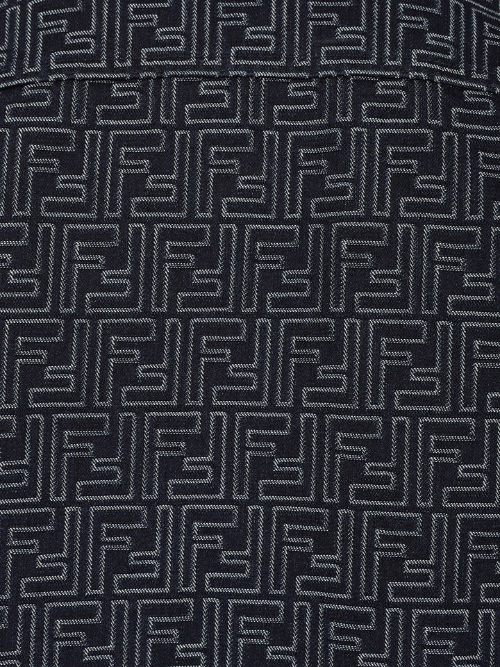 Fendi Selleria White Jeans Jacket Jackets - Blue | c3f640ba41a3e59421e7325cb6ac21f76a7106dc