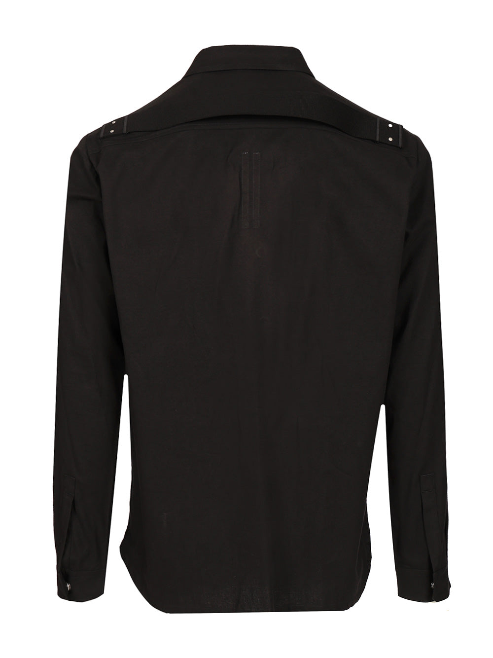 Rick Owens Cotton And Wool Overshirt Shirts - Black | 28028d19e8fedc116a2bcf9290b4351ab0e5f3c2