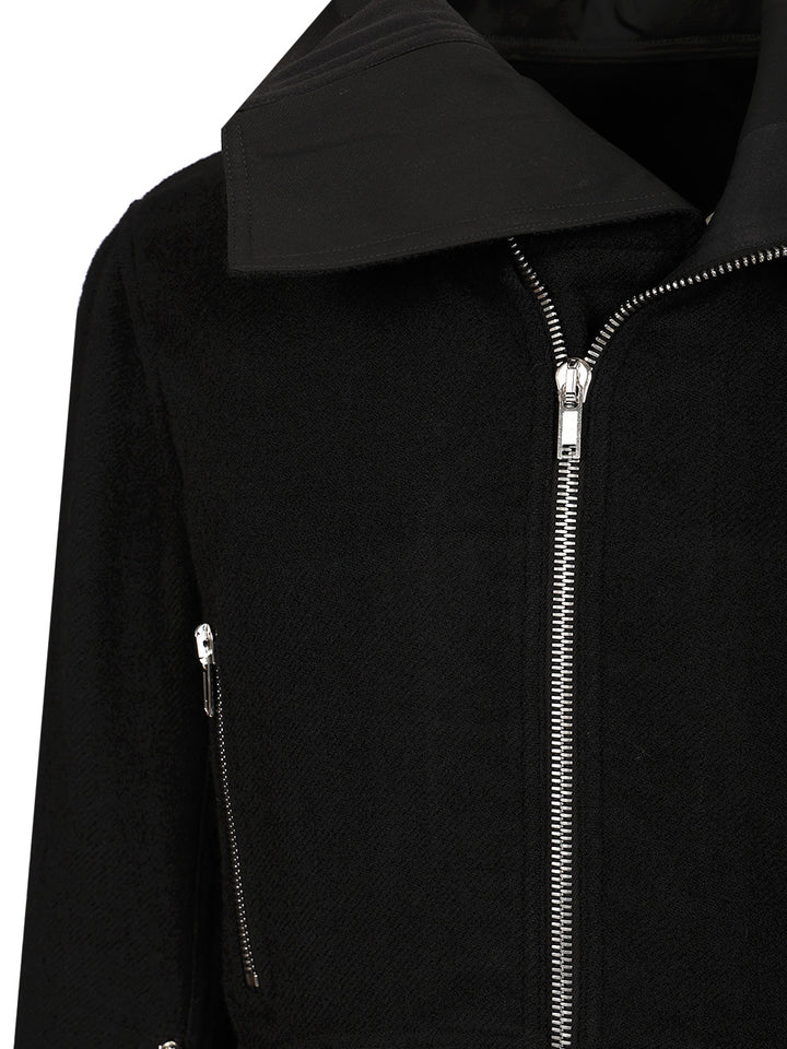 Rick Owens Exploder Coats - Black | e13280c5e78d6fe580418af0cba8fcf703b3b745