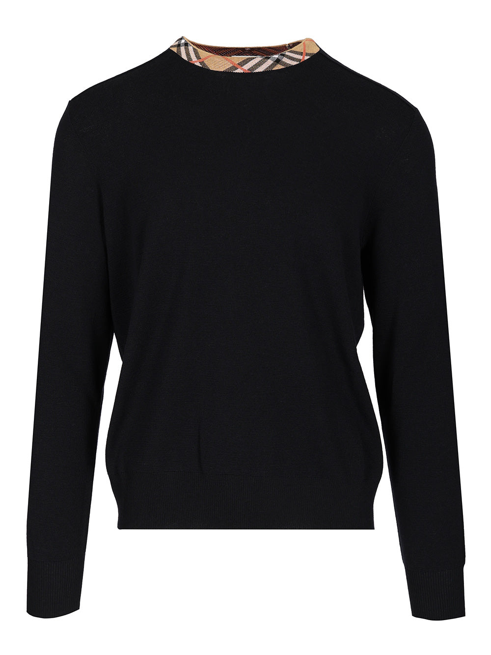 Burberry Crewneck Wool Sweater Knitwear - Blue | 6ab9e30266d3ce48ca36cbed0be4e5ed9c3f49b8