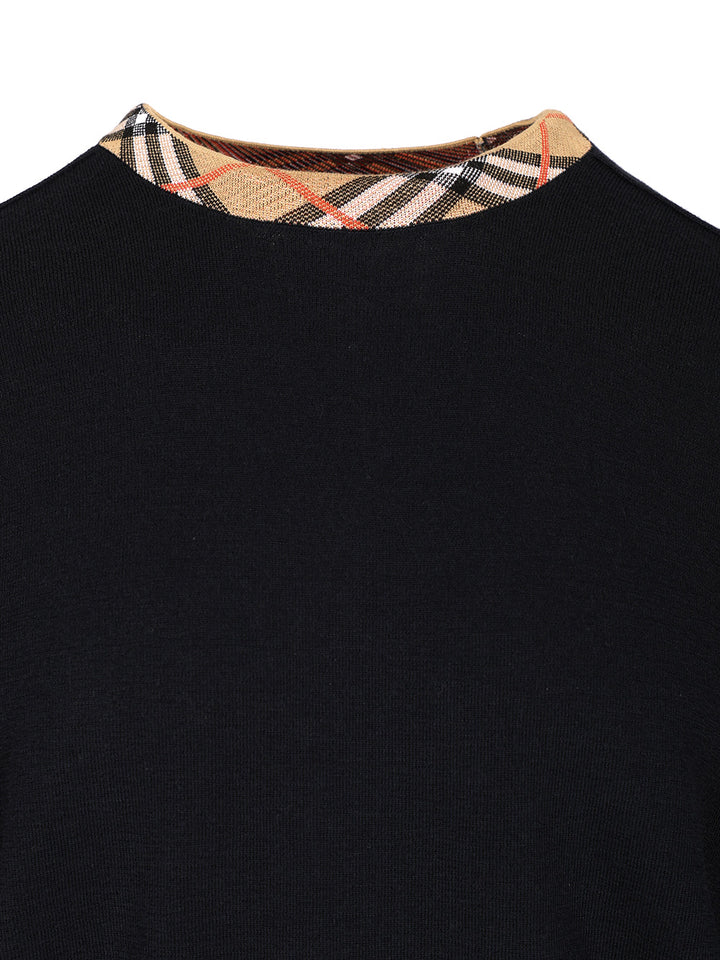 Burberry Crewneck Wool Sweater Knitwear - Blue | cf5f24fe5175f51d044ef789f01ad5a32549b747