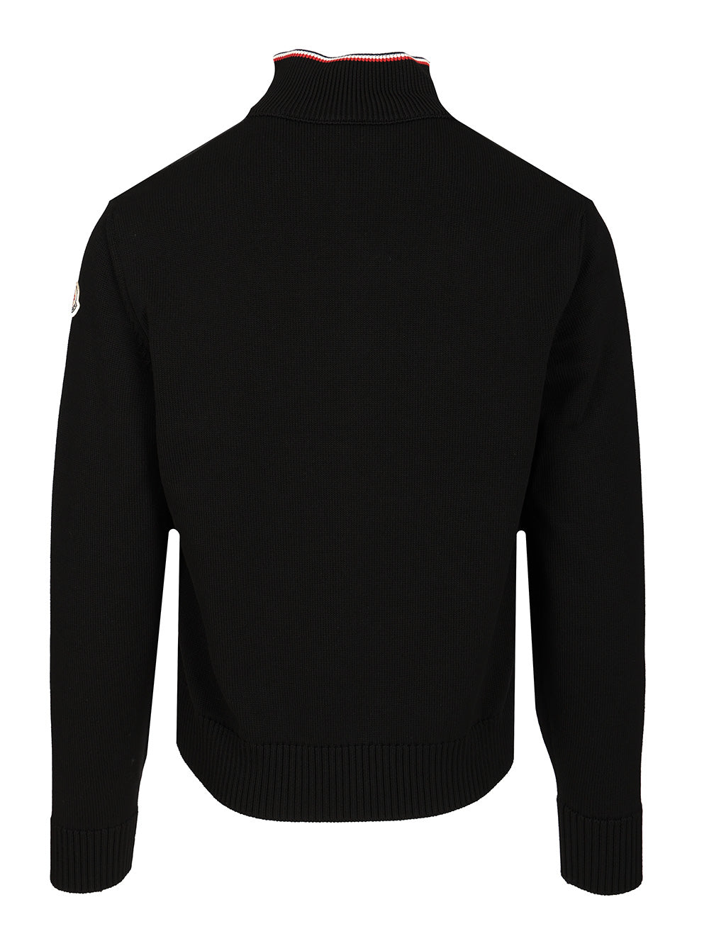 Moncler Cotton Padded Cardigan With Zip Knitwear - Black | fcf8a84cc79ff5f083e659754f0a529cecbaa9b5