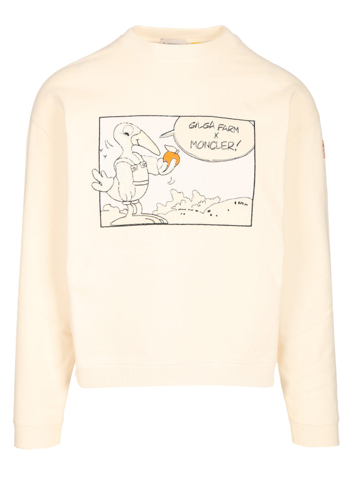 Moncler Genius Cotton Sweatshirt Sweatshirts - White | 963e0c19abcf66835c7fea3723c3642de9bb4f07
