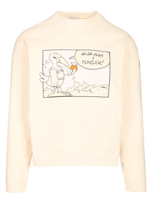 Cotton Sweatshirt Sweatshirts White