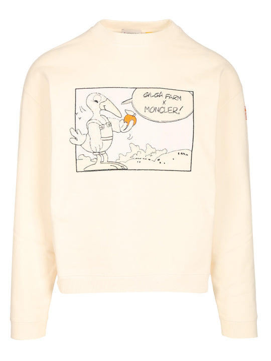 Cotton Sweatshirt Sweatshirts White