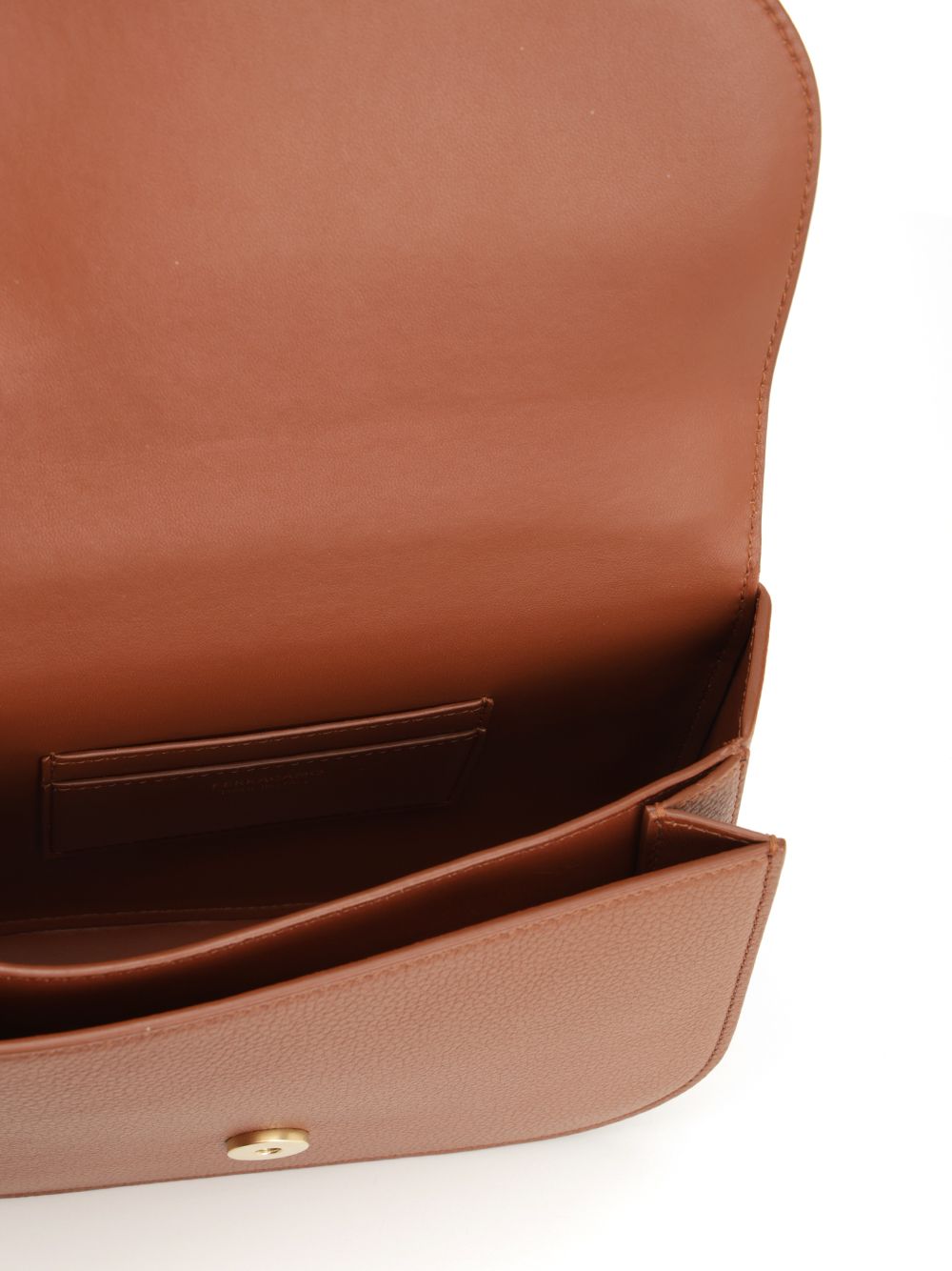 Ferragamo Double Gancini Shoulder Bags - Brown | ebbeadee603e24f2889ac3d96cdf2ca14c1b8440