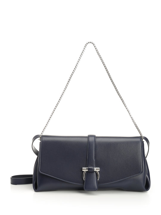 Shoulder Bag With Front Flap Shoulder Bags Blue