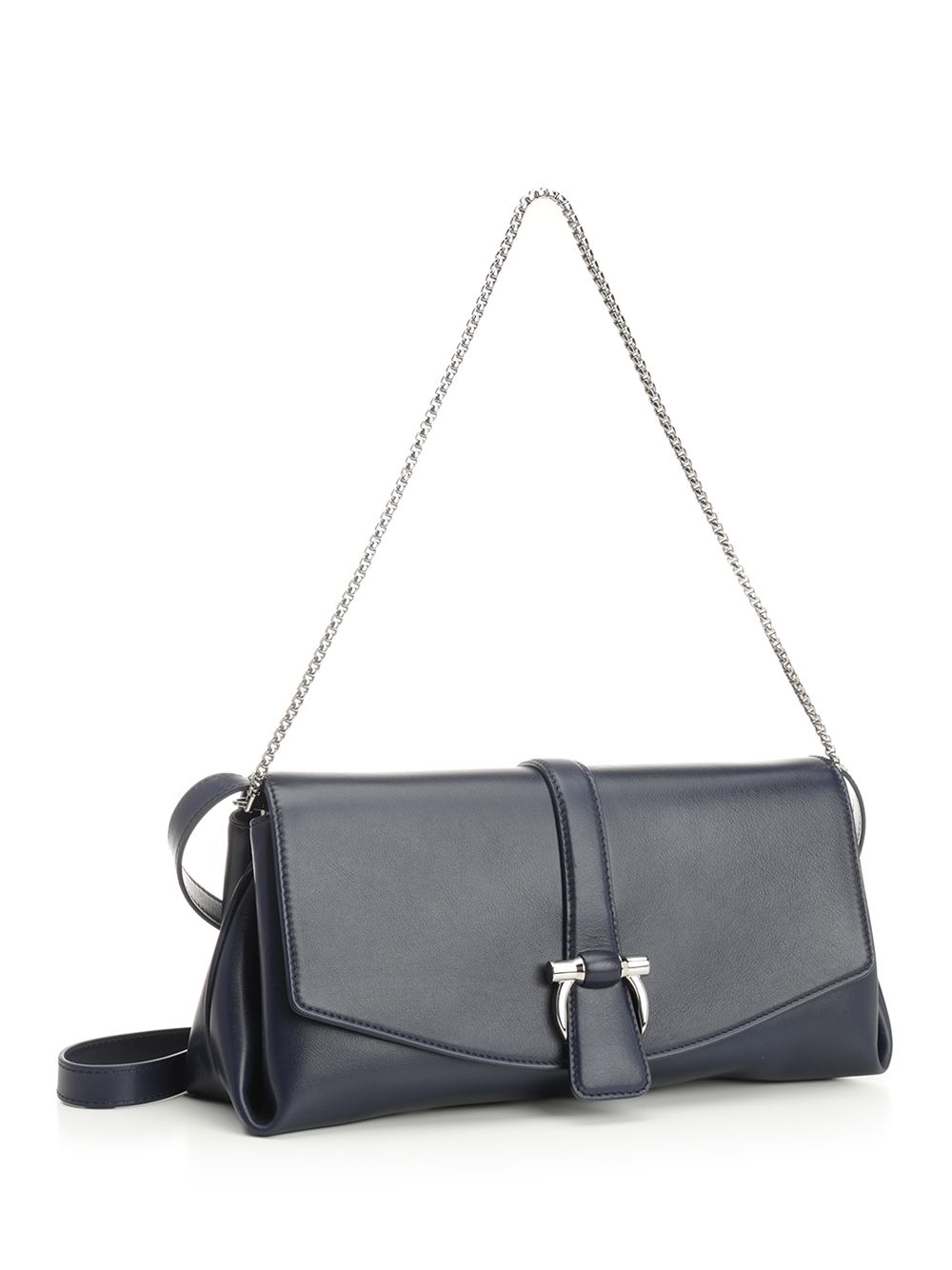 Ferragamo Shoulder Bag With Front Flap Shoulder Bags - Blue | 8234bb2e6de5b0fb496d7b2379c7d3d9d96bece6
