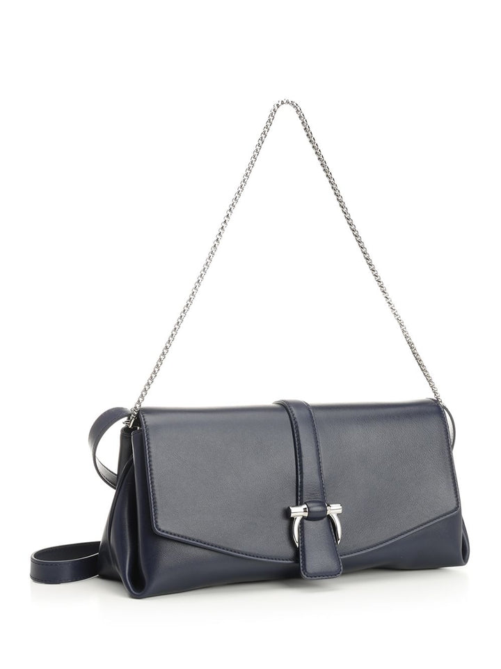 Ferragamo Shoulder Bag With Front Flap Shoulder Bags - Blue | 8234bb2e6de5b0fb496d7b2379c7d3d9d96bece6