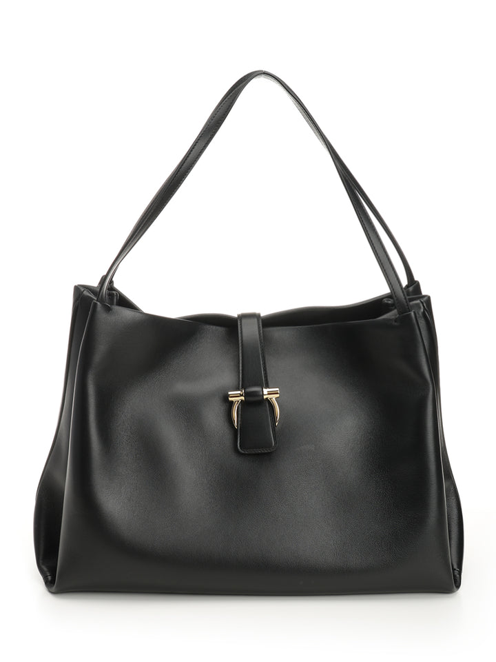 Ferragamo Tote Bag Shoulder Bags - Black | 804108440a4eded2b91ce3c898aadb1f306ece6e