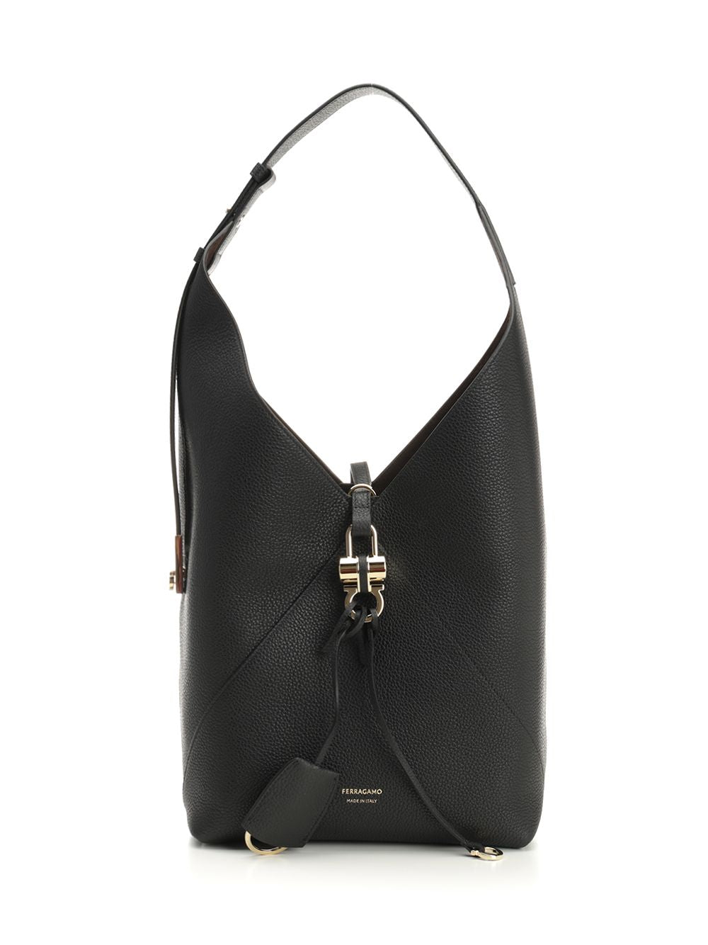 Ferragamo V-Shaped Shoulder Bags - Black | 9267983a462c08f4cfd0793054a1d926e296216a