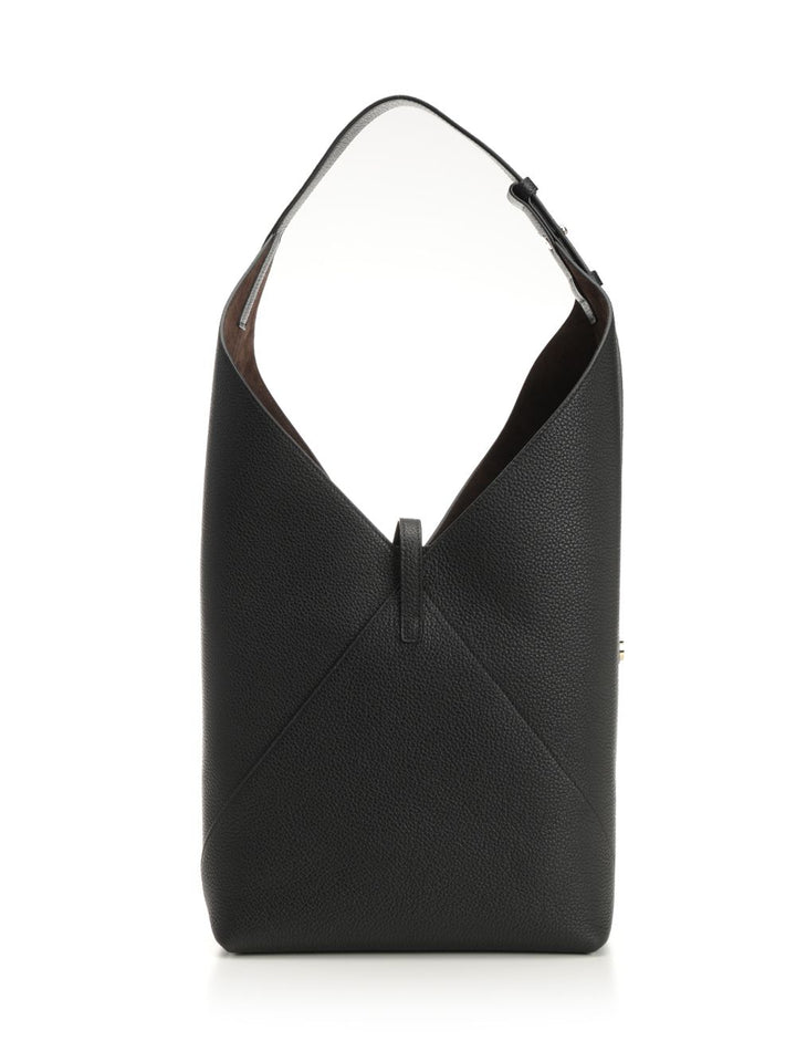 Ferragamo V-Shaped Shoulder Bags - Black | ef41f381902c30f3ec3e96876814acb65b9b0e3e
