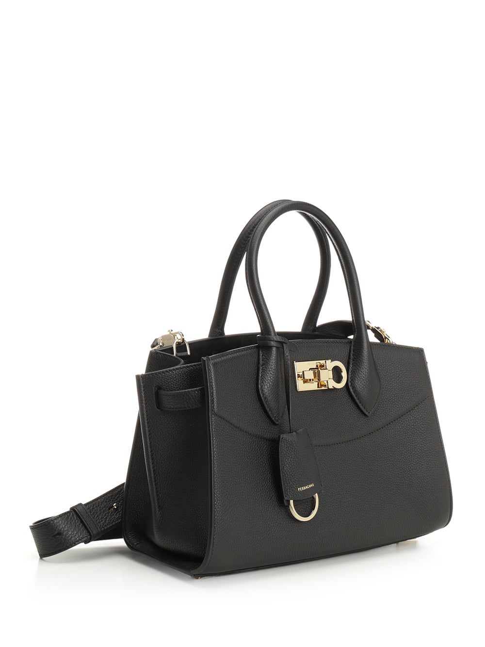 Ferragamo Top Handle Bag Small Handbags - Black | 33716ee1afba6b42220247b543fccaf0ce8dbfe7