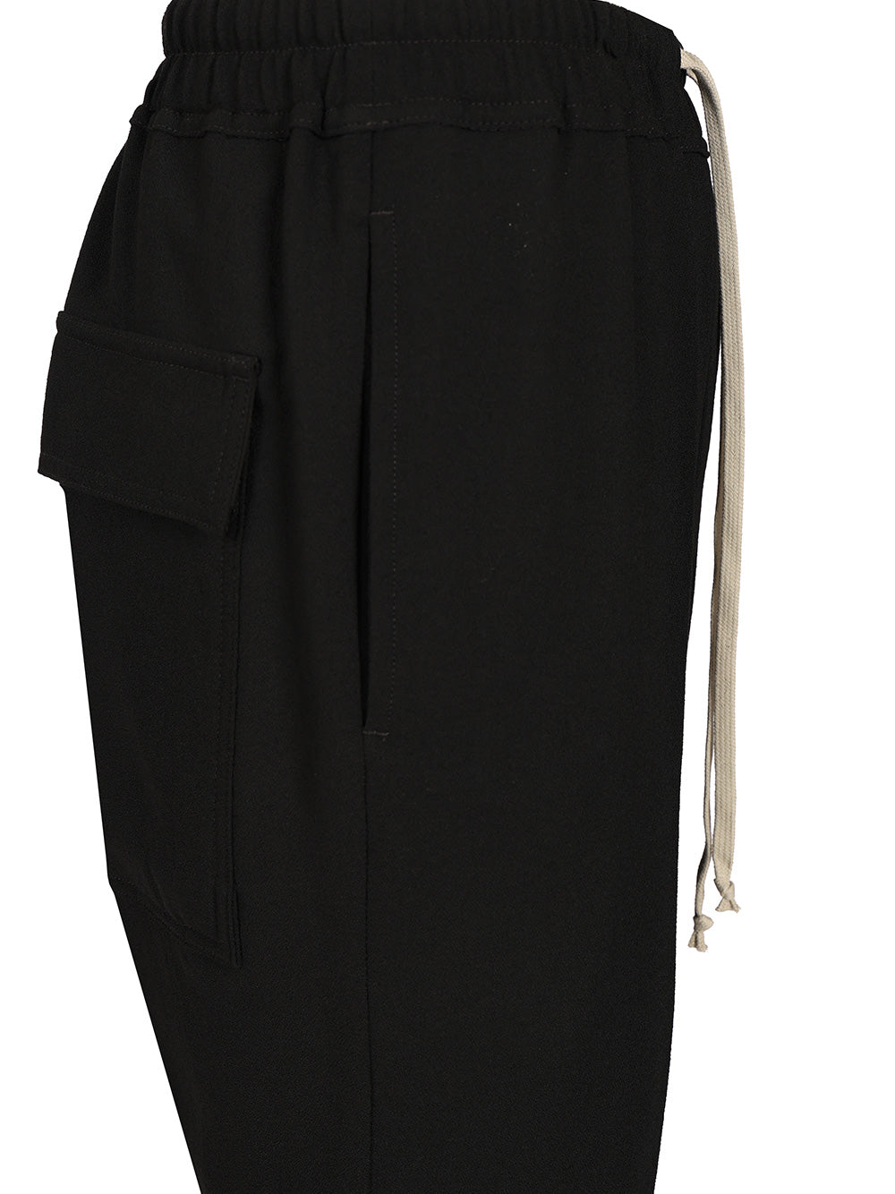 Rick Owens Wool  With Drawstring Trousers - Black | 4f861f59245adbbe6234b7679d7908b1c7181799