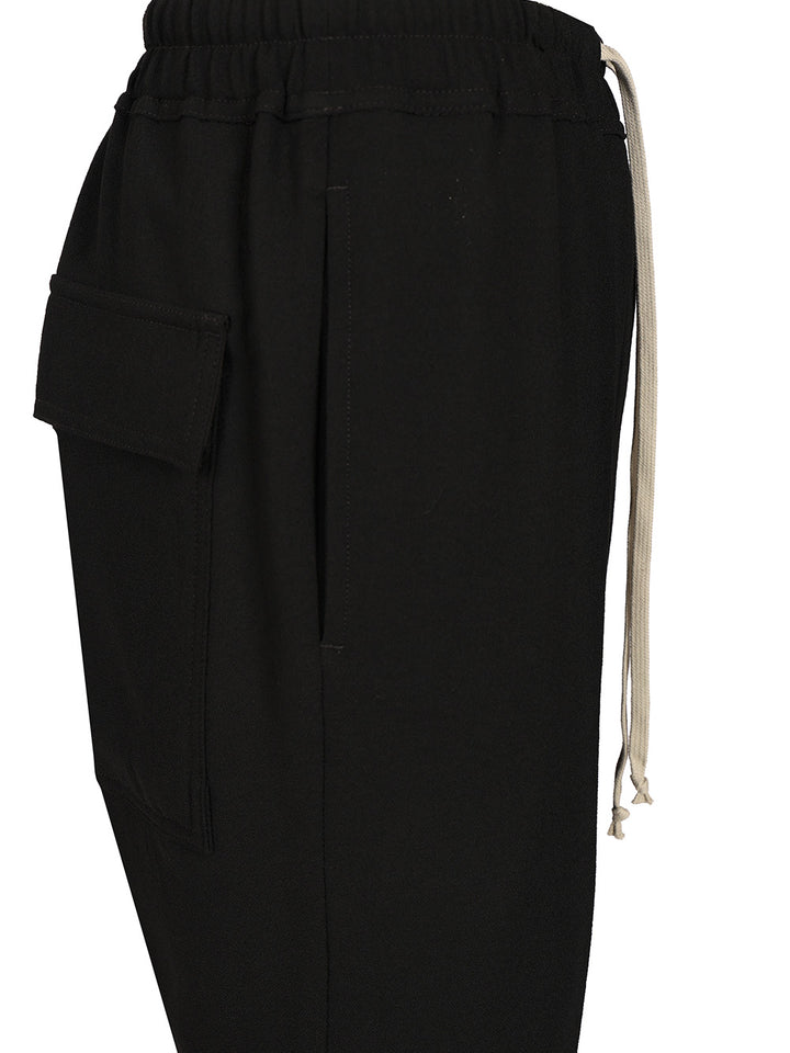 Rick Owens Wool  With Drawstring Trousers - Black | 4f861f59245adbbe6234b7679d7908b1c7181799
