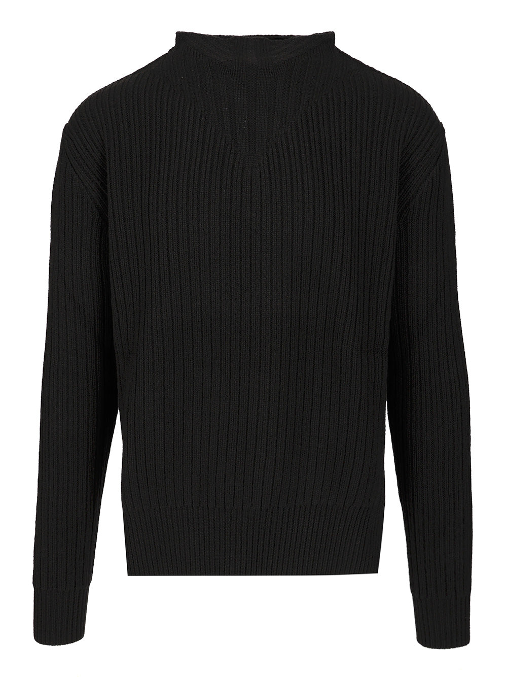 Rick Owens Fisherman's Sweater Knitwear - Black | 43dcf1972b8ddaf63a836266b691e715d79b75be