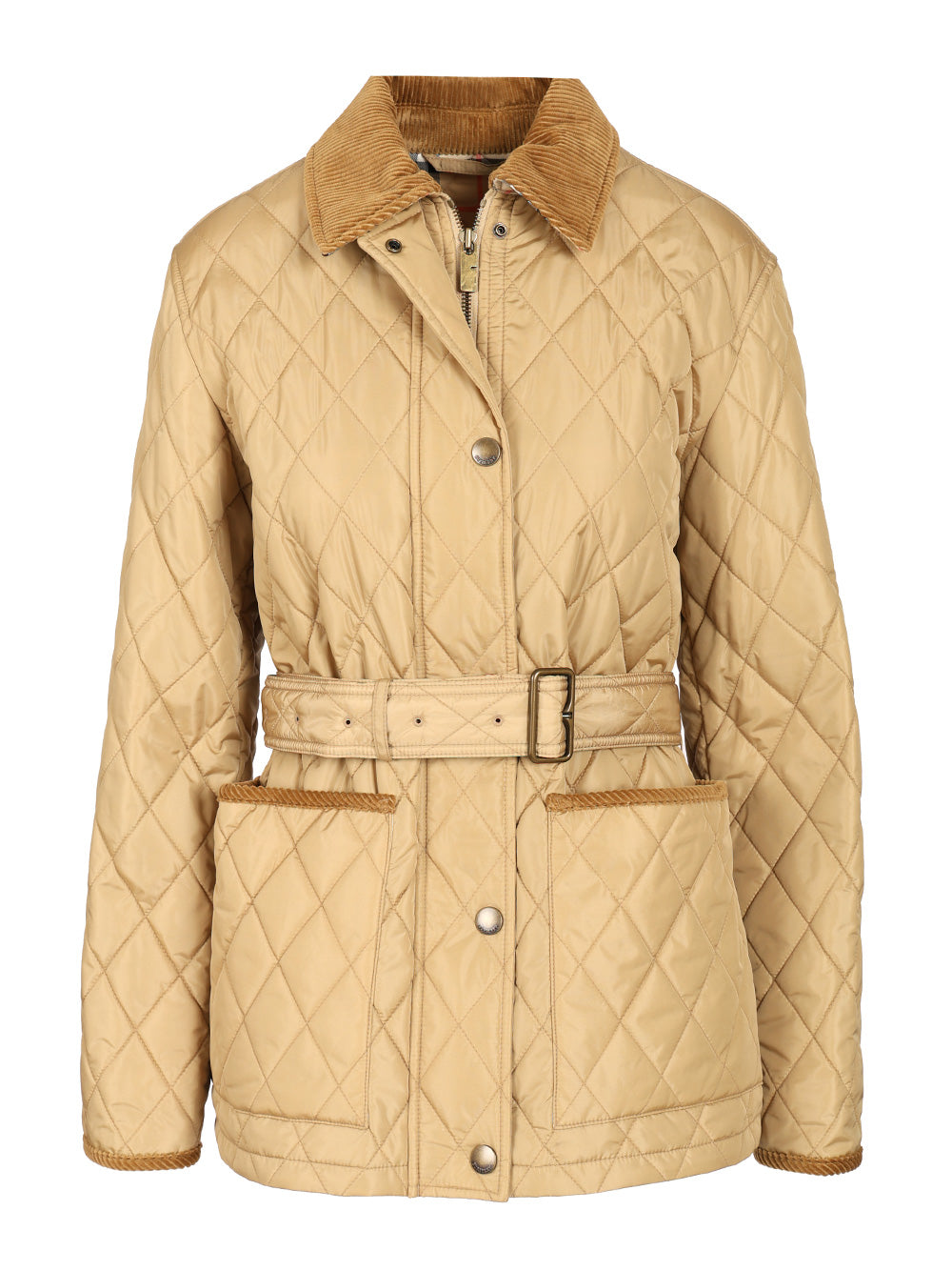 Burberry Nylon Quilted Jacket Jackets - Beige | d8ac98e944a668abe2a441c0792ce5d1b9a9abae