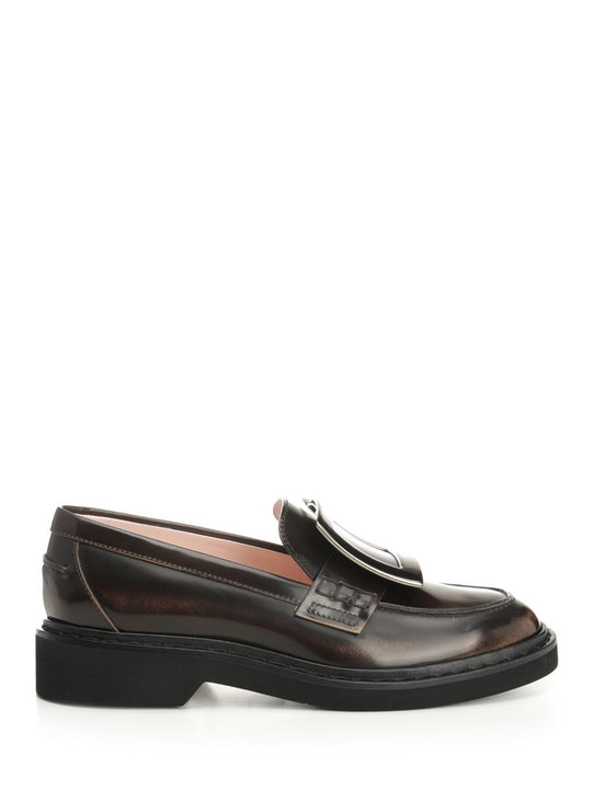 Viv' Rangers Leather Loafers Scarpe Basse Brown