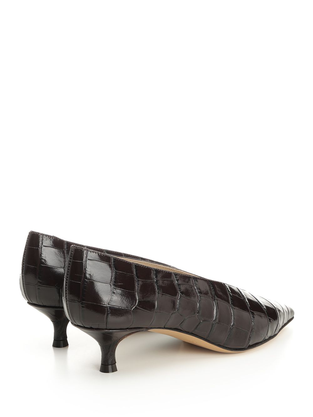 Le Monde Beryl Babouche Kitten Pumps - Brown | de53b04816a35283337098e6f06e87aa6f4f2f01