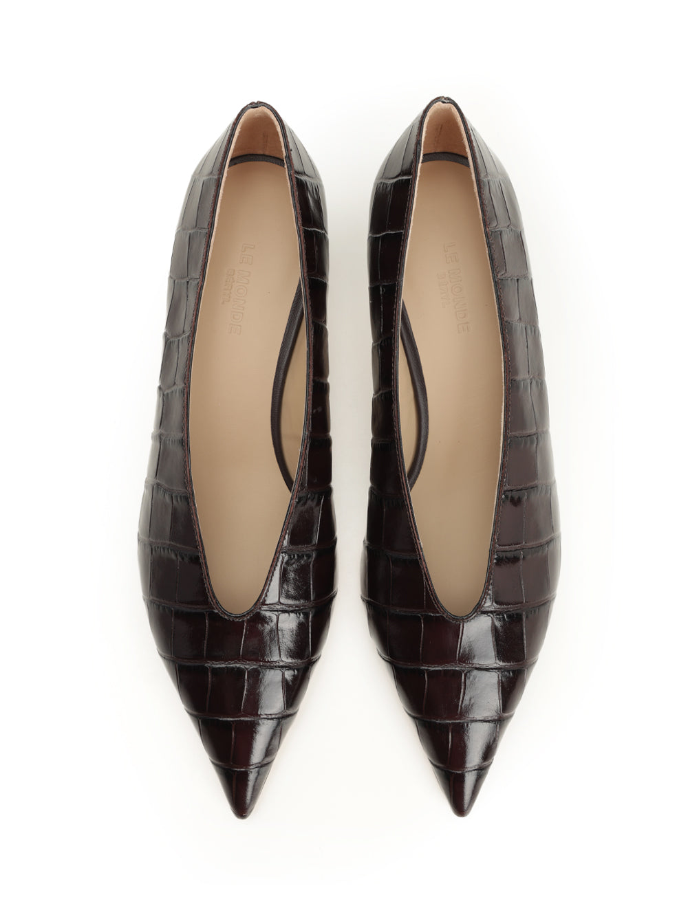 Le Monde Beryl Babouche Kitten Pumps - Brown | 4392ab1c8b9830da81aae2b2f27b9cf0e6e19900