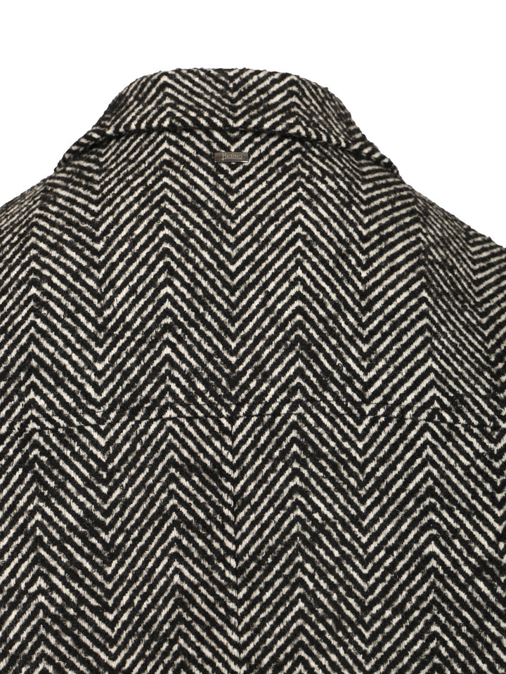 Herno Wool Chevron Coat Coats - Multicolor | ded81974322e3082c060b89b0731de54e9eb208e