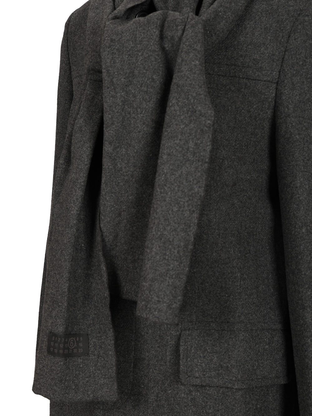 Mm6 Maison Margiela Coat With Scarf Coats - Grey | e85a2de38e54d23627d7767685e29c091e8564e8