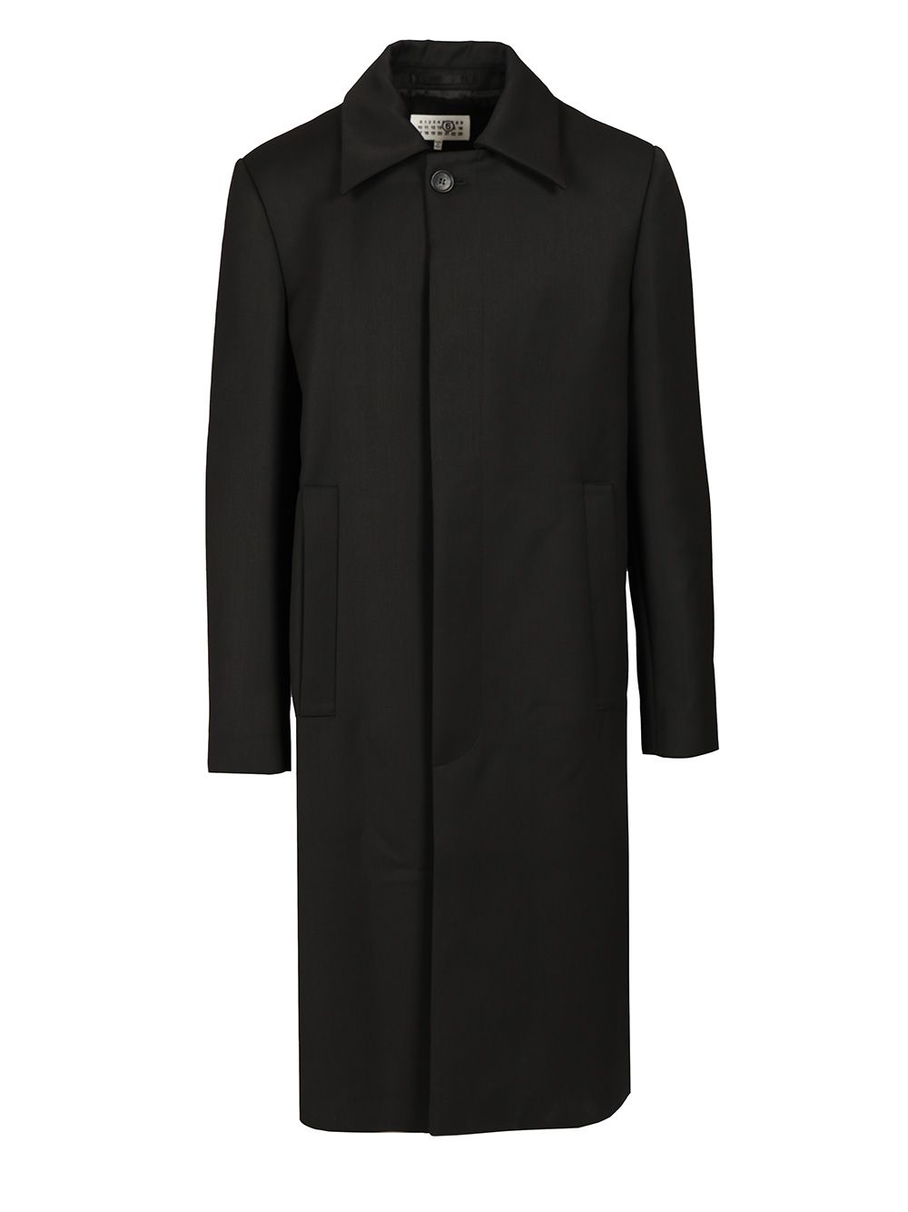 Mm6 Maison Margiela Wool Coat Coats - Black | eb8fb4863ede6bece4194548c3b3b162b26598c1